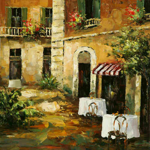 cuadros modernos "Restaurante en la Toscana"