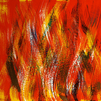 cuadros abstractos "Fuego"