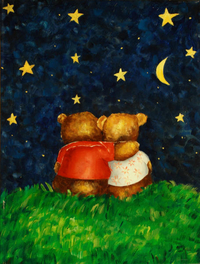 cuadros modernos "Noche de estrellas"