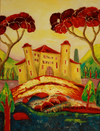 cuadros modernos "El castillo del hada buena"