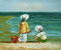 cuadros modernos "Colección niños en la playa V"