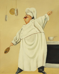 cuadros modernos "En la cocina"