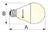 Lámpara Led E27 5W Cálida REGULABLE dh. REF. 81201/E27/CAL