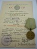Defense of Leningrad medal, with doc, 1st var