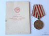 Defense of Moscow medal with award document