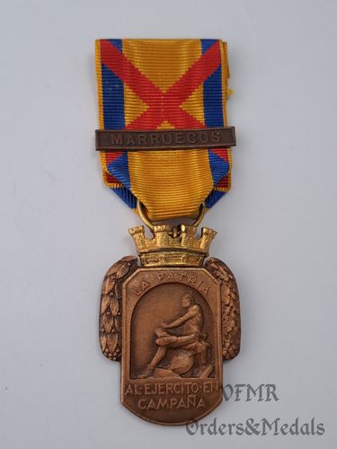 Médaille des campagnes avec agrafe du Maroc